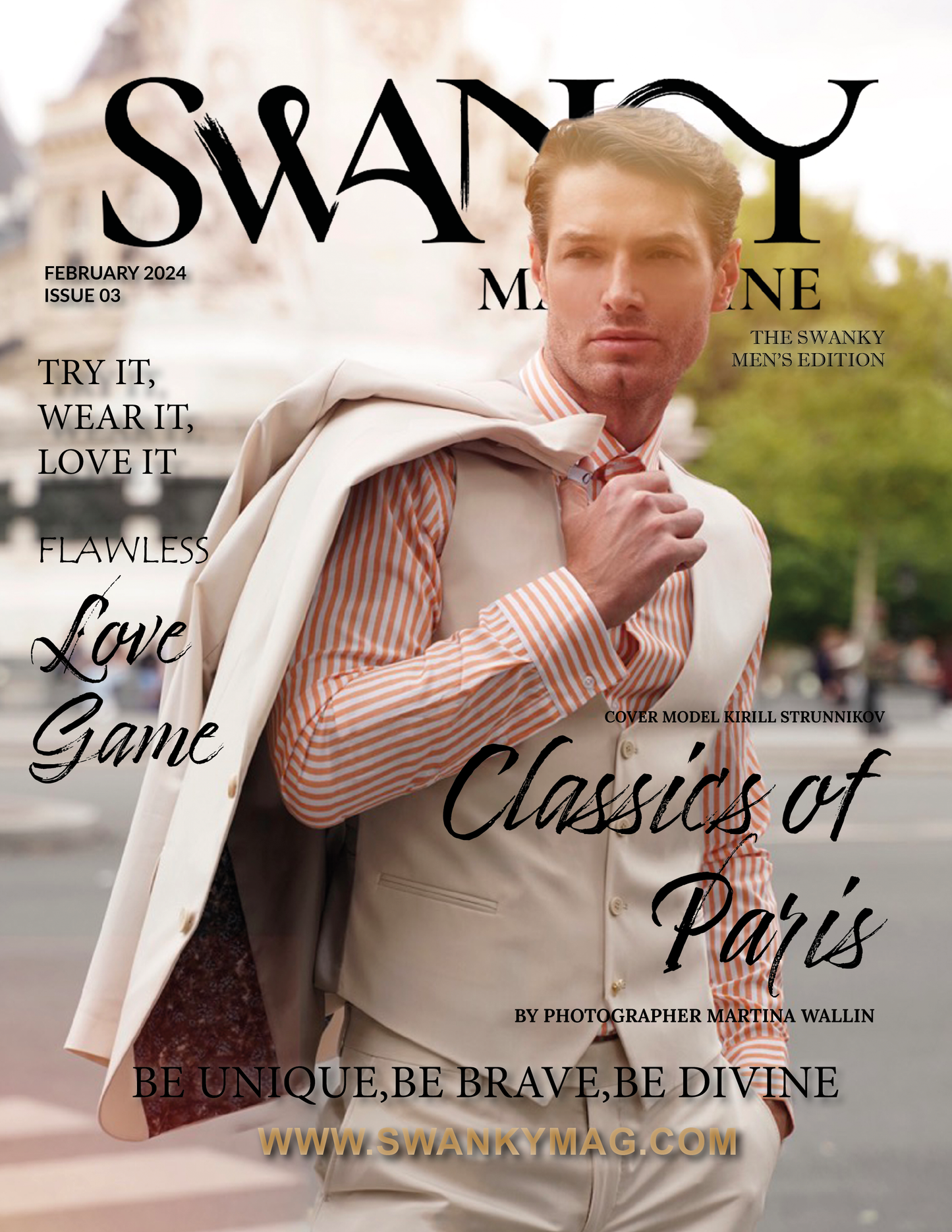 Swanky Mens Magazine - Febbraio 2024: The Mens Edition Numero 3