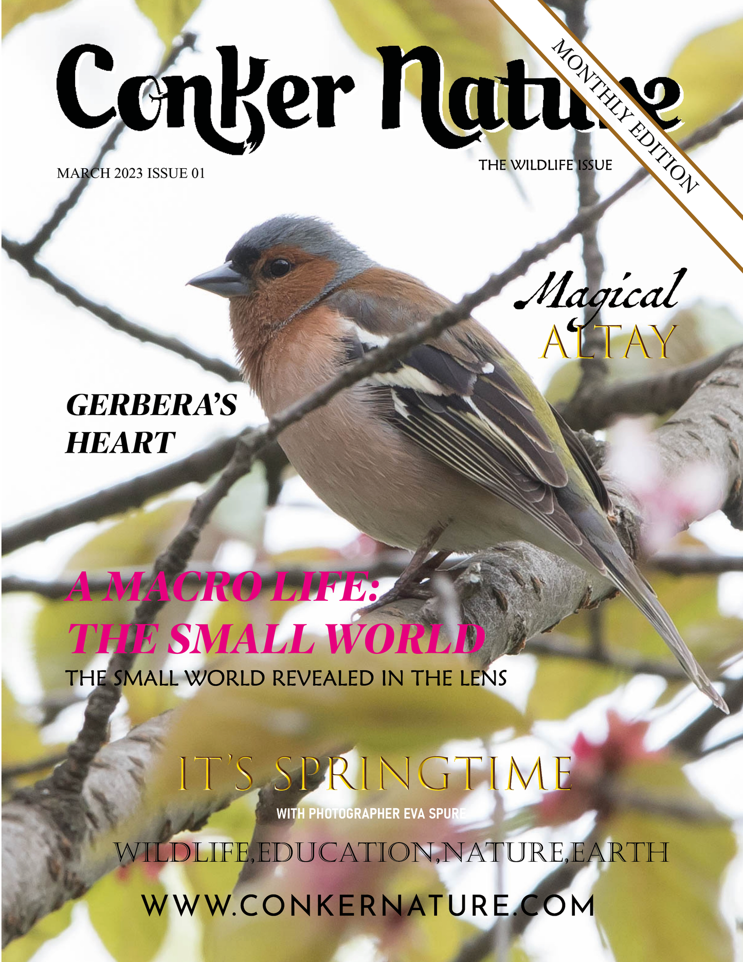 RIVISTA CONKER NATURE | PRIMAVERA | NUMERO MENSILE DI WILDLIFE: MARZO 2023 | VOL XXII | NUMERO I