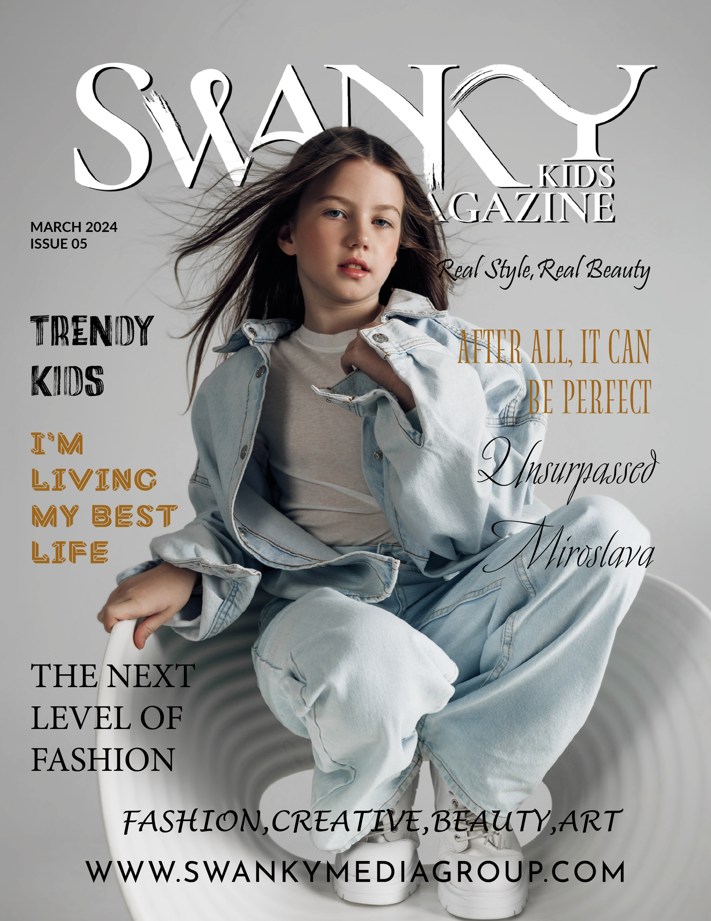 Swanky Kids Magazine - Marzo 2024: The Kids &amp; Teens Fashion Edition Numero 5 - Scacchiera