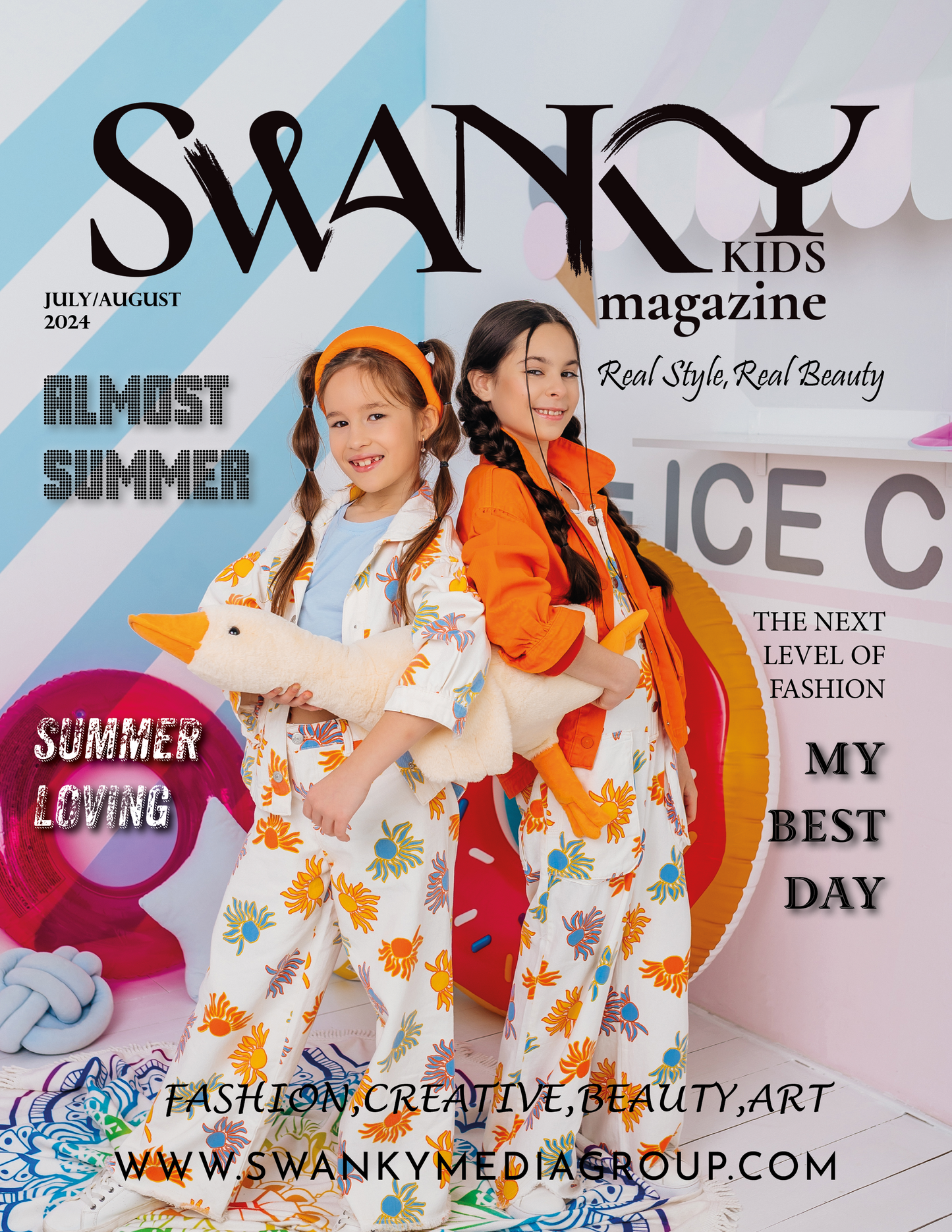 Swanky Kids Magazine - Luglio/Agosto 2024: The Kids Fashion Edition The Summer Style Issue 1