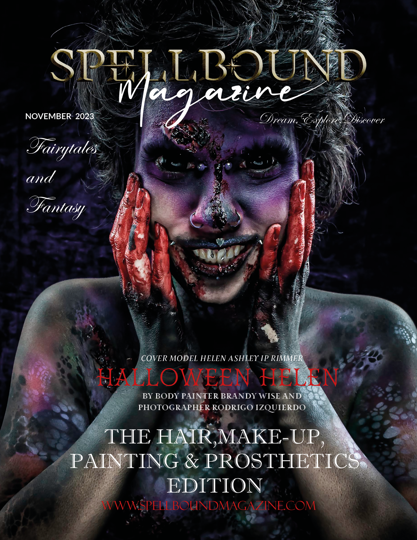 Spellbound Magazine - Novembre 2023: Edizione dedicata a capelli, trucco e body painting