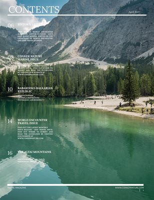 WORLD ENCOUNTER MAGAZINE | SPRING | THE TRAVEL MONTHLY ISSUE: APRIL 2023 | VOL XXIII | ISSUE I