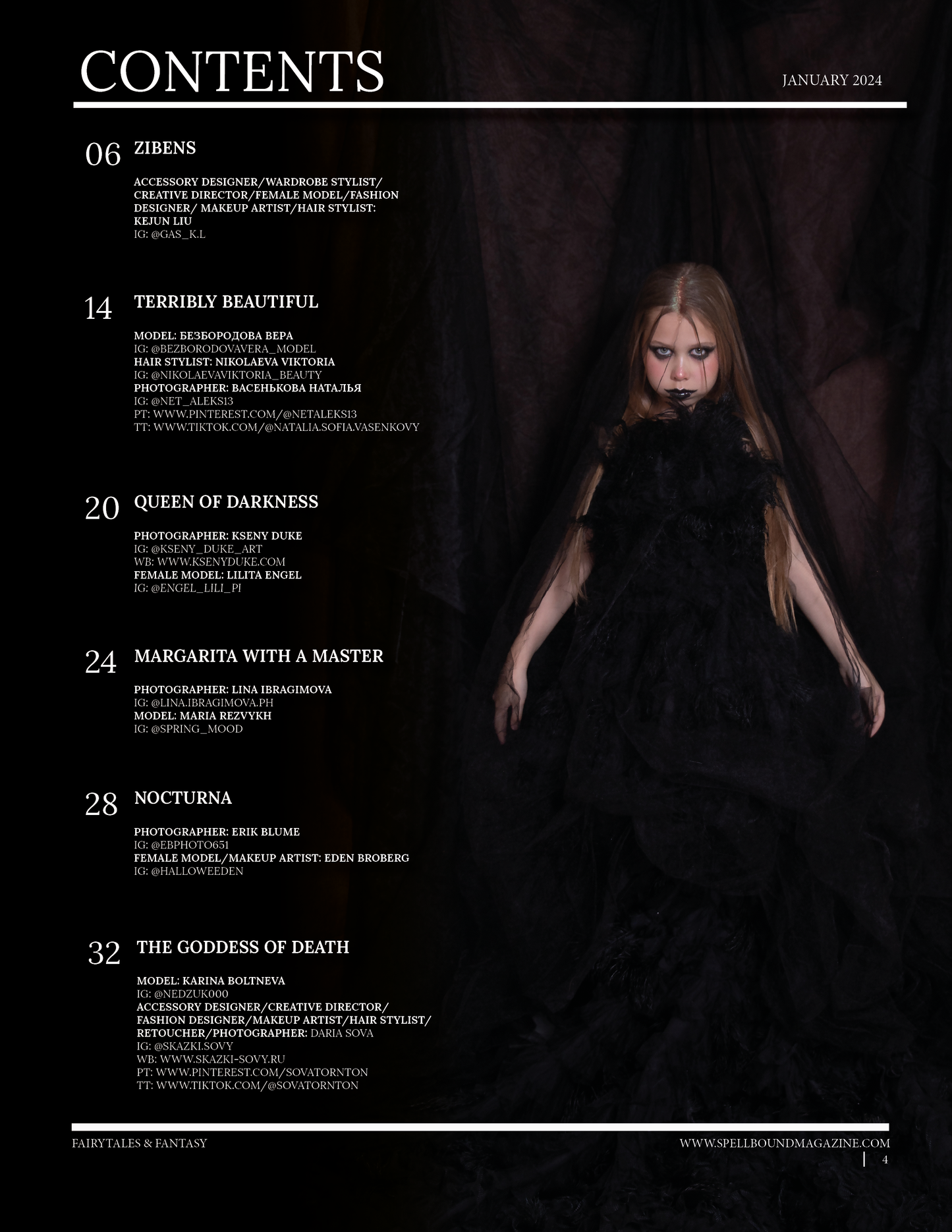 Spellbound Fairytales and Fantasy Magazine - Gennaio 2024: The Dark Realms Edition Numero 1