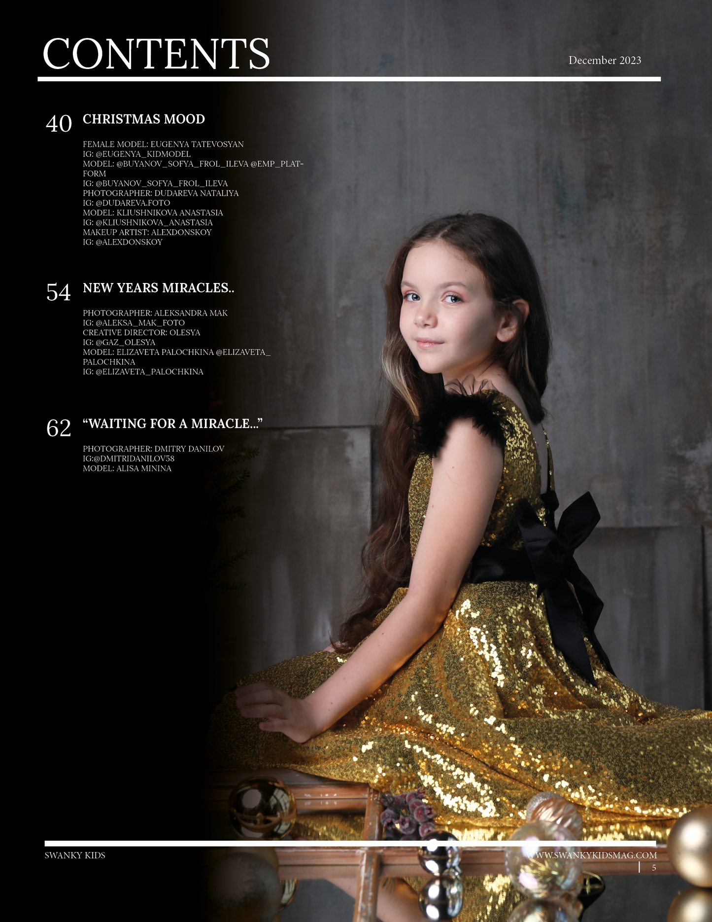 Swanky Kids Magazine - December 2023: The Swanky Kids Edition The Luxe Issue III