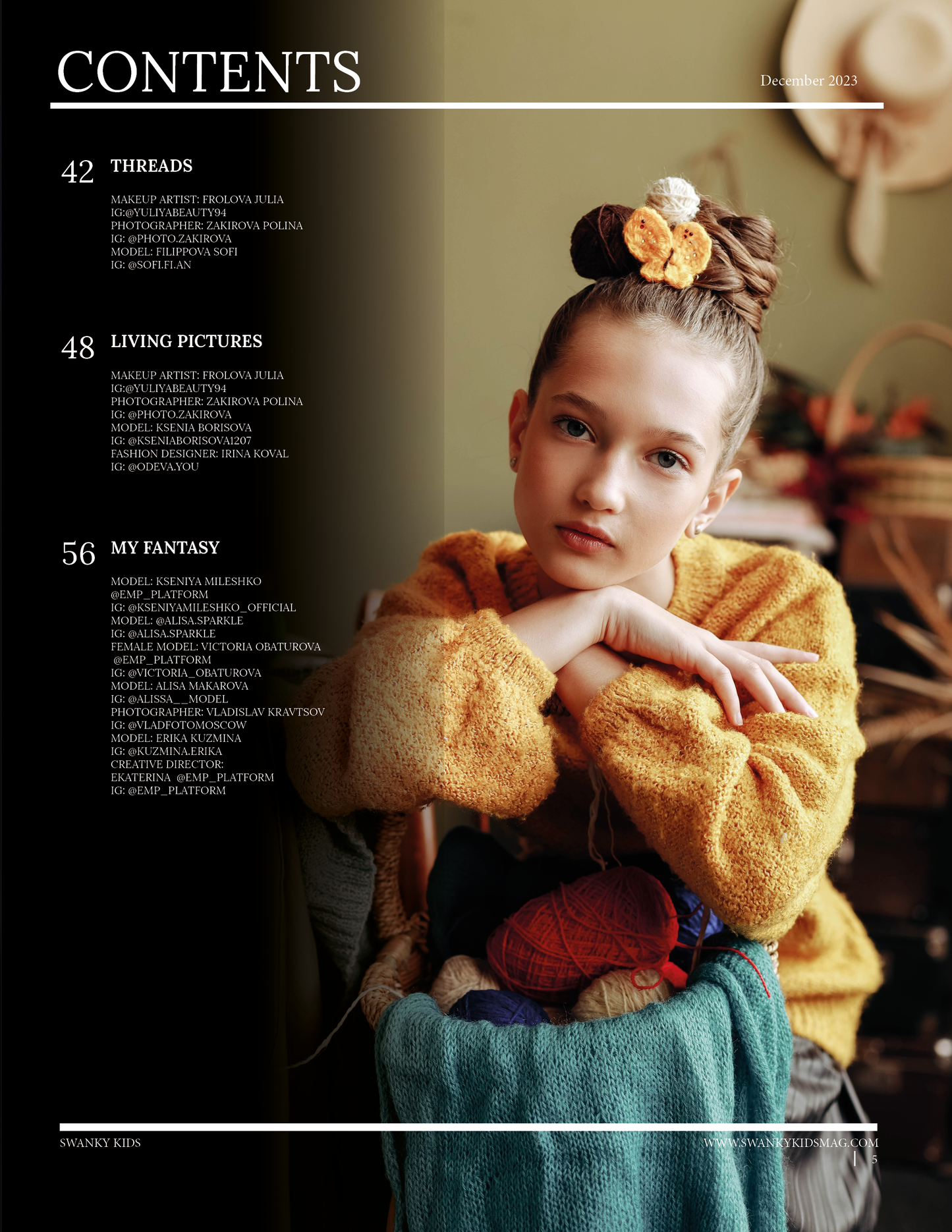 Swanky Kids Magazine - Dicembre 2023: The Swanky Kids Edition The Performing Arts Issue VII