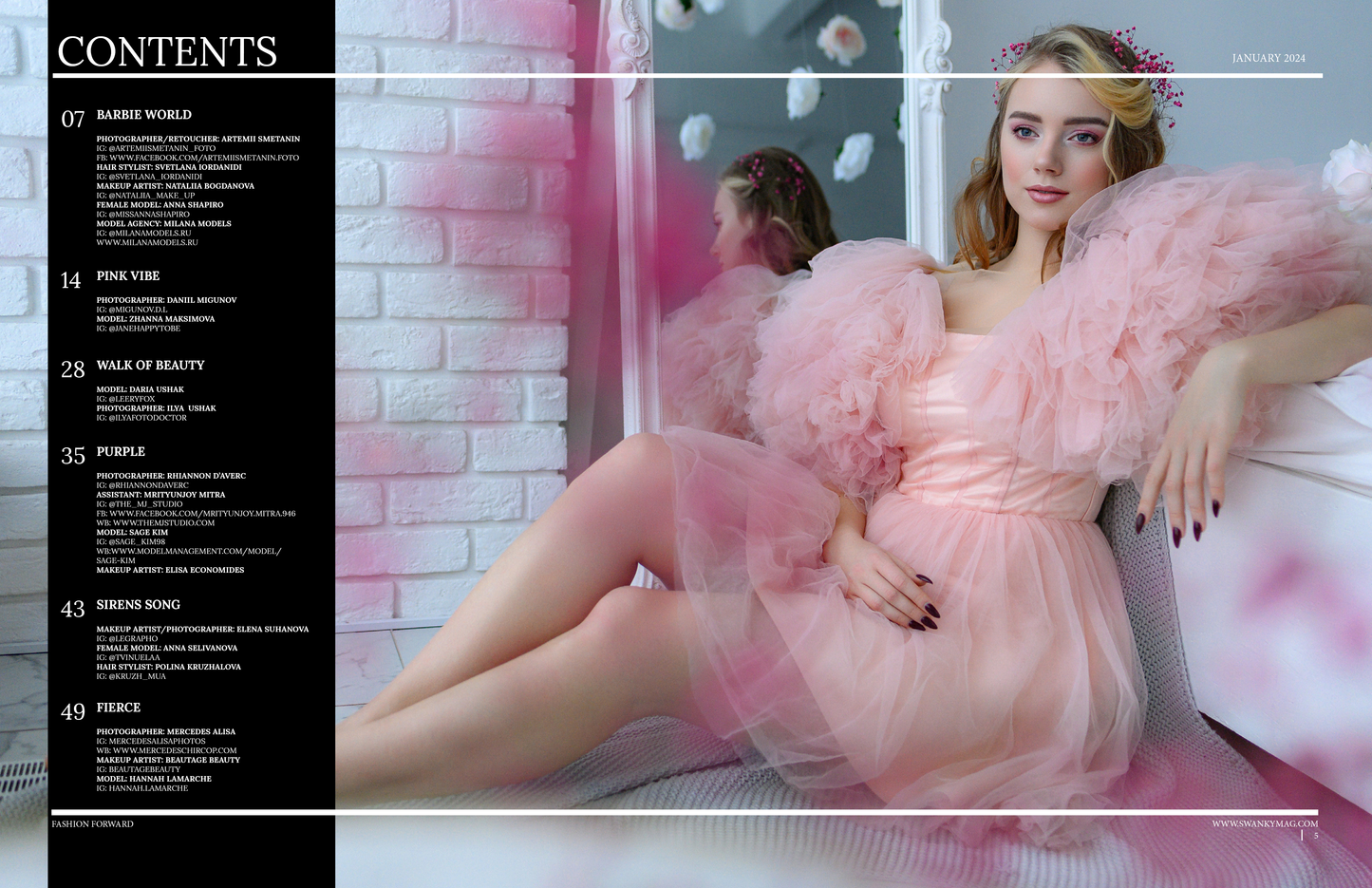 Swanky Fashion Magazine - January 2024: The Beauty Edition Issue 1