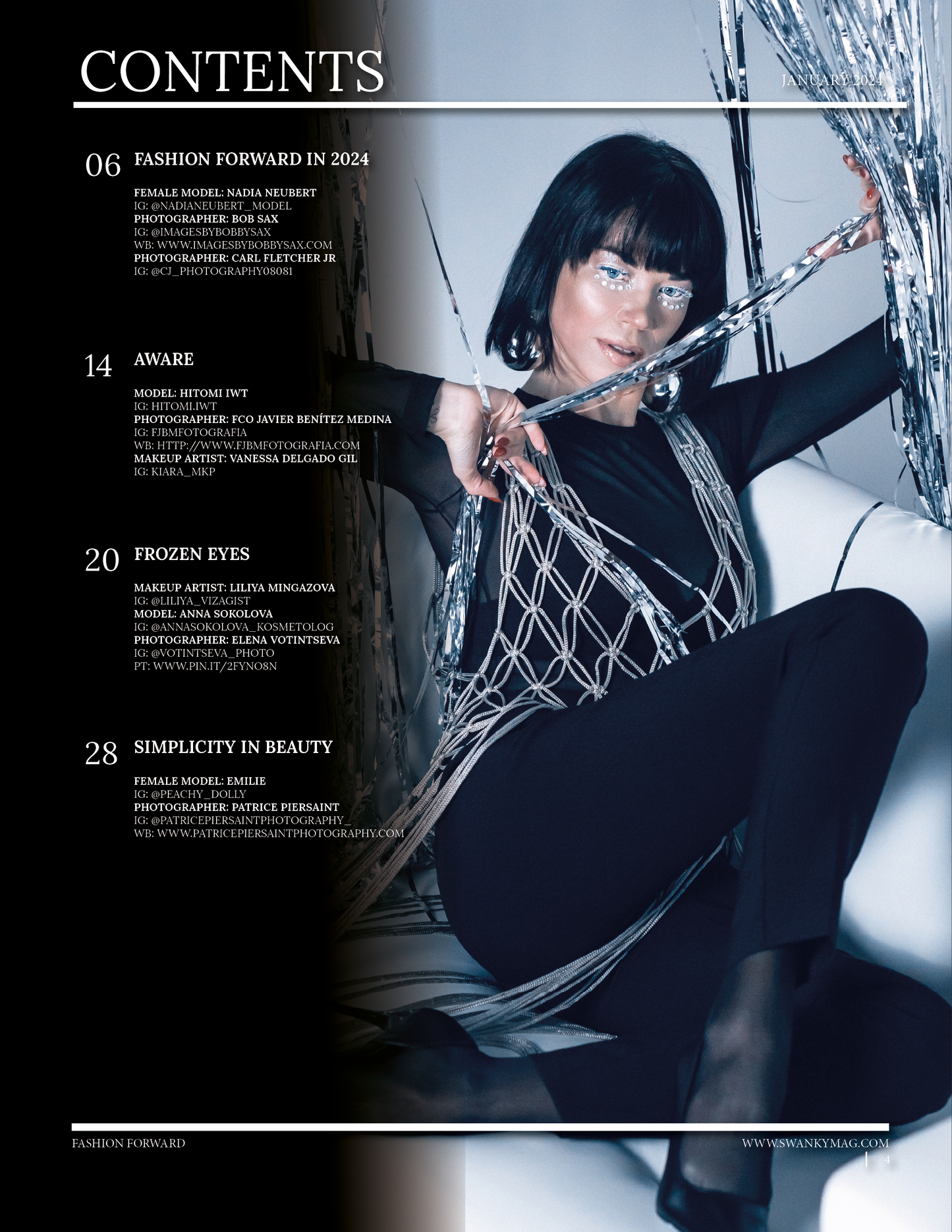 Swanky Fashion Magazine - January 2024: The Beauty Edition Issue 2