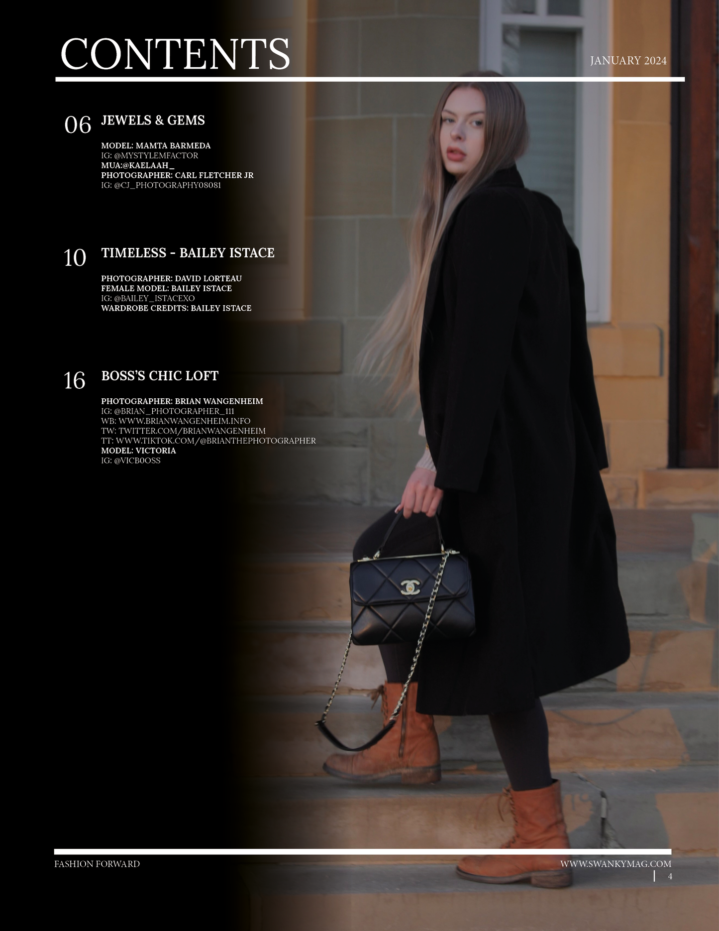 Swanky Fashion Magazine - January 2024: The Fashion Edition Issue 1