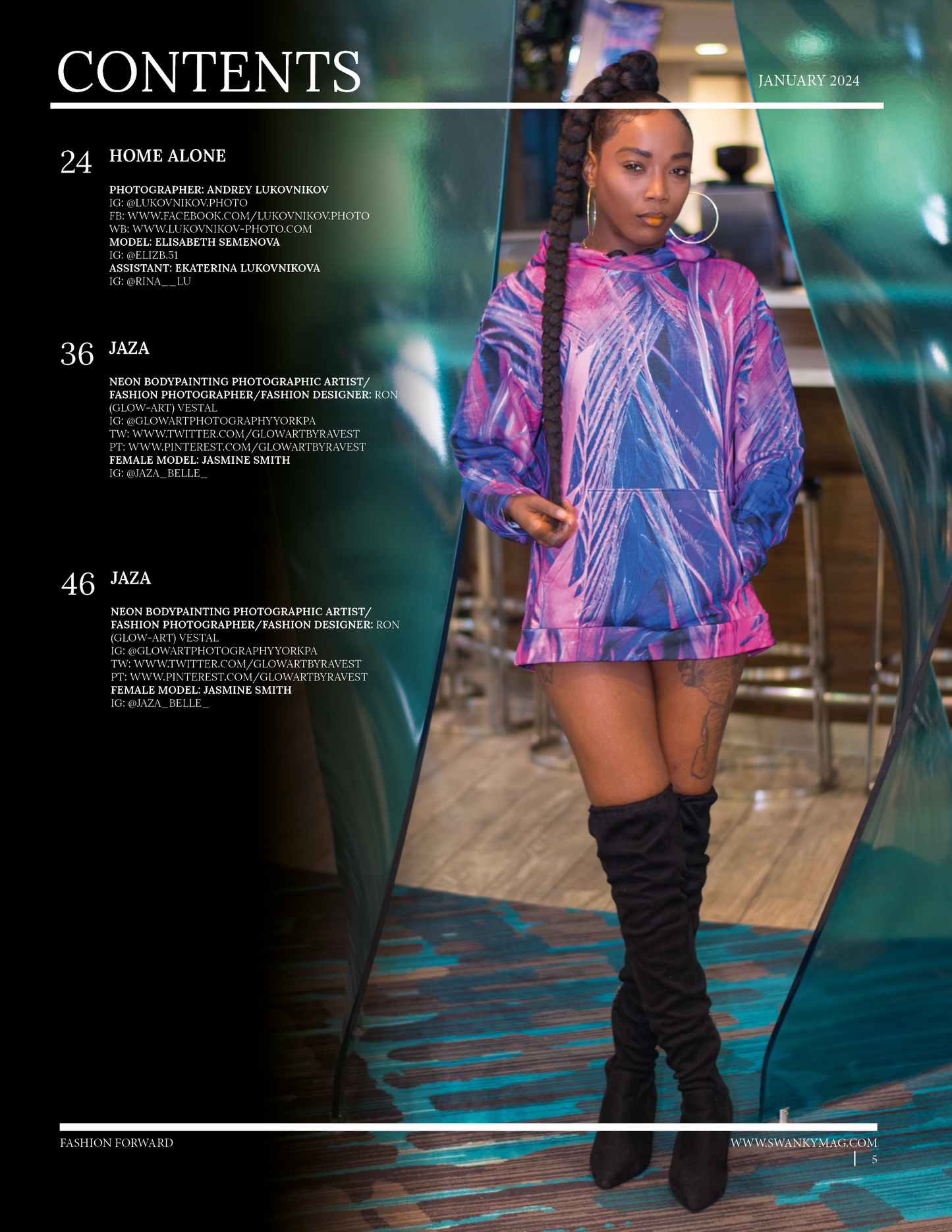 Swanky Fashion Magazine - January 2024: The Fashion Edition Issue 1