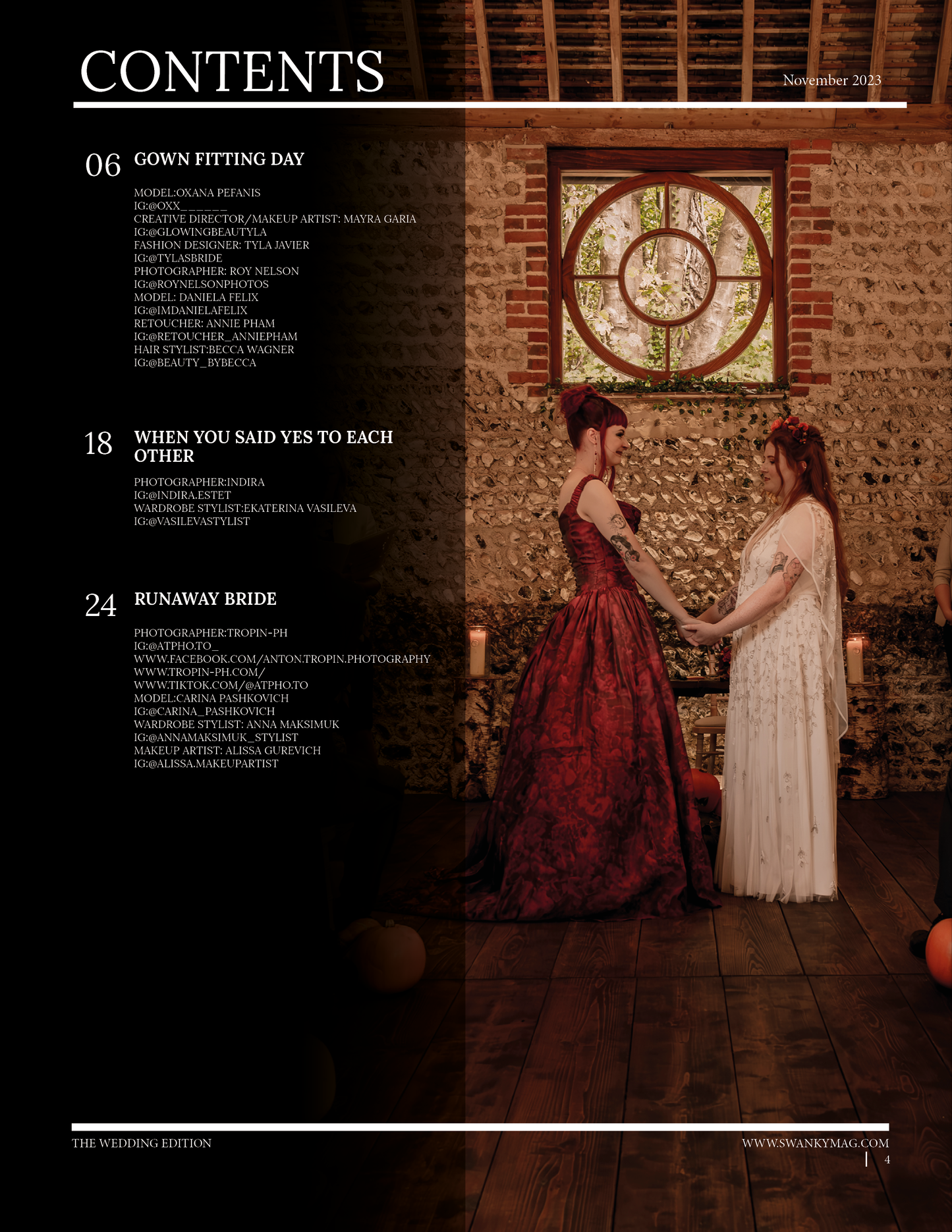 Swanky Magazine Weddings Edition: November 2023