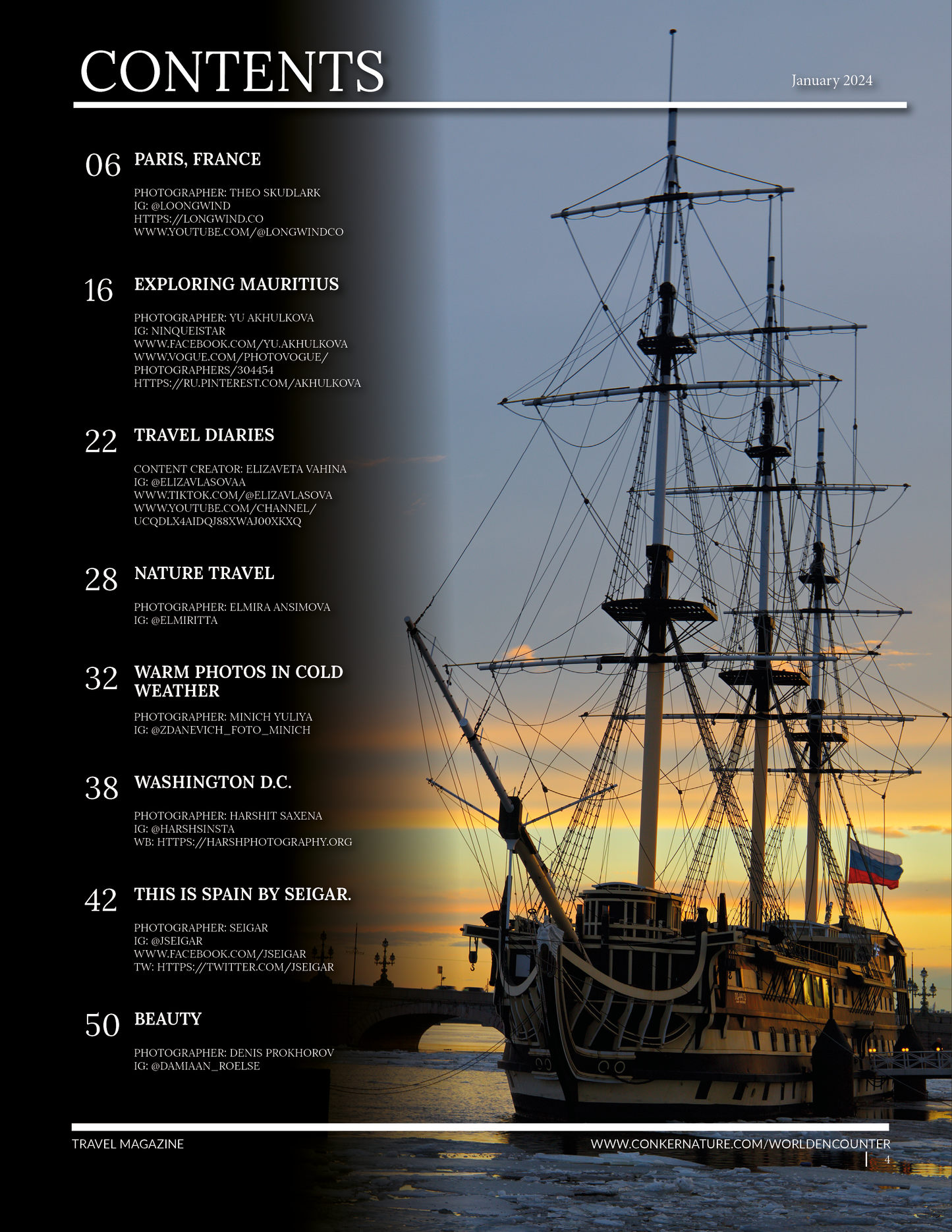 World Encounter Magazine - January 2024: The World Travel Issue 1