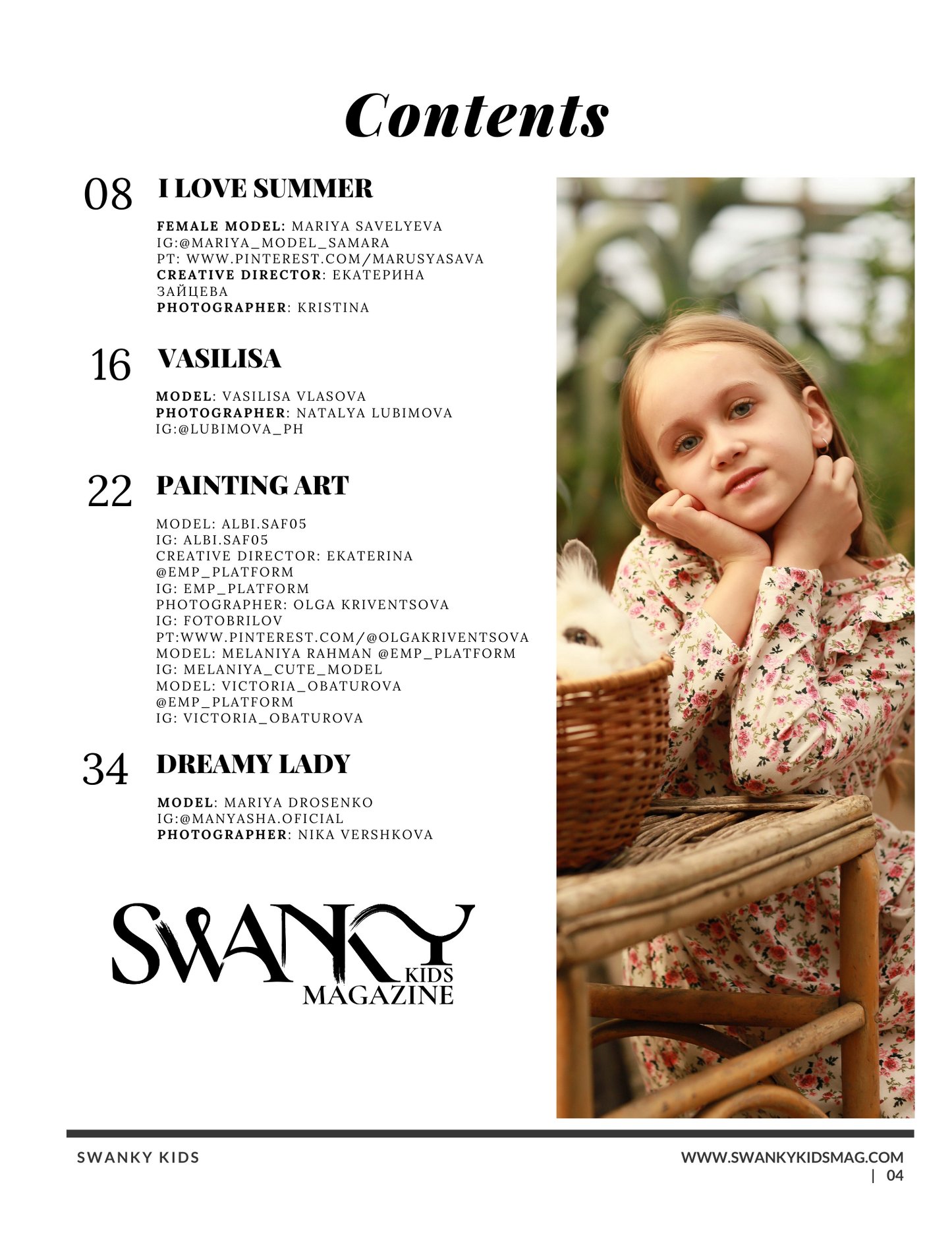 Swanky Kids Magazine MAY 2022 VOL XVIII Issue 6