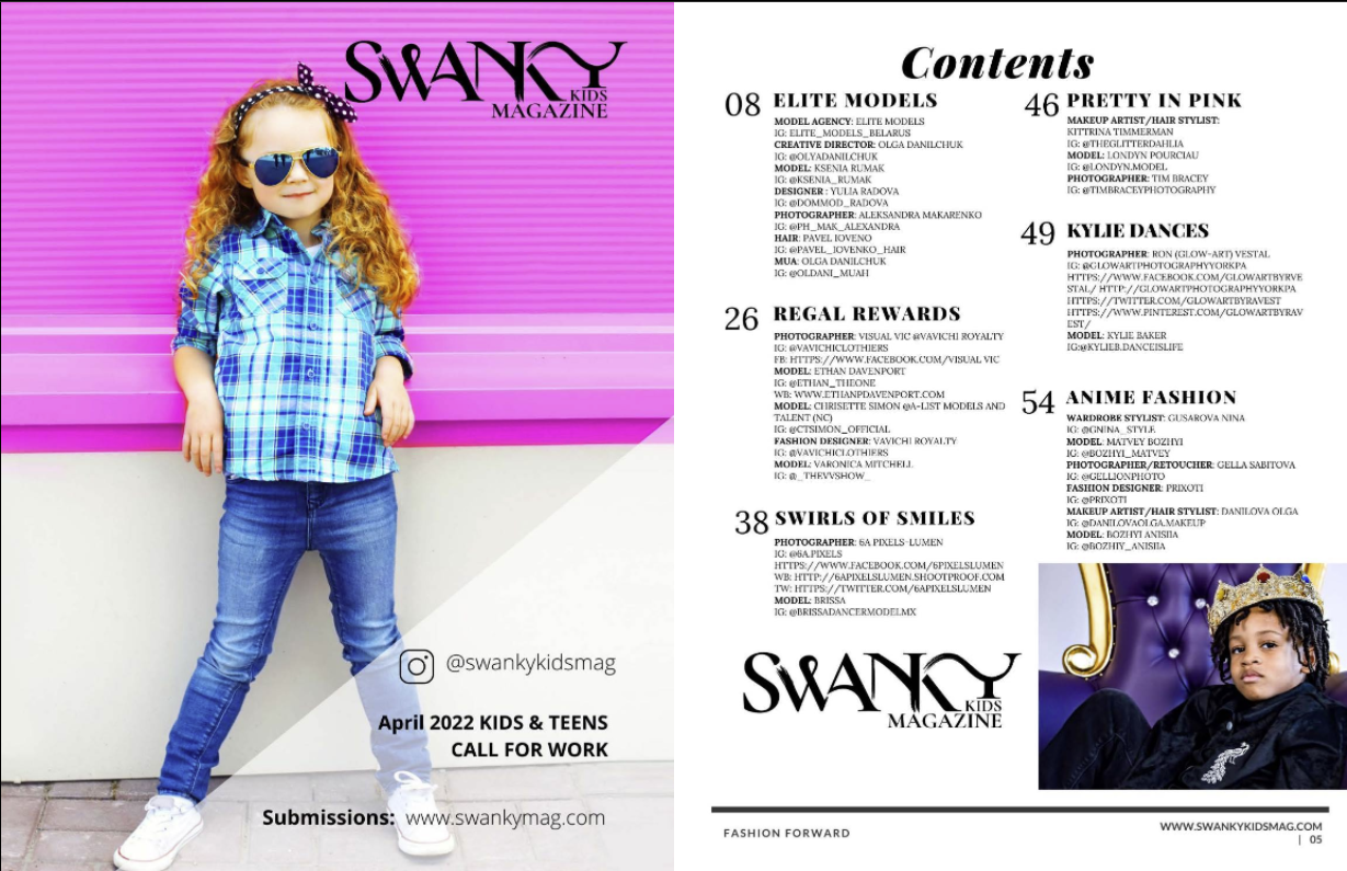 Swanky Kids Magazine VOL XV Issue 1