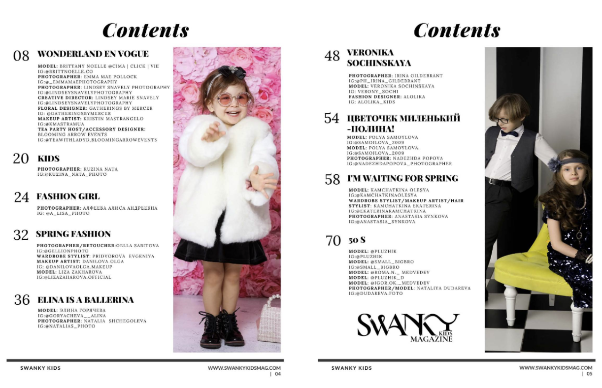 Swanky Kids Magazine VOL XVI Issue 1