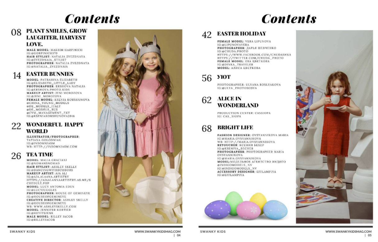 Swanky Kids Magazine Easter Special 2022 VOL XVII Issue 6