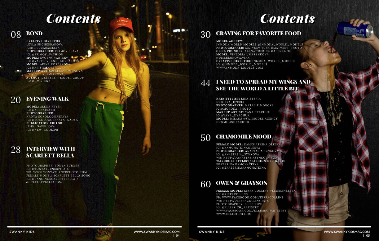 Rivista Swanky Kids settembre 2022 VOL XXII Numero 10